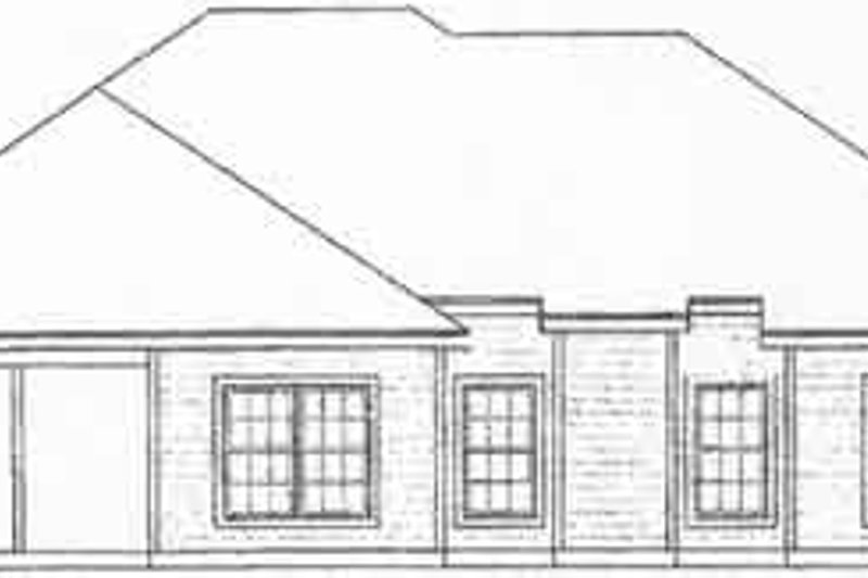 Home Plan - Exterior - Rear Elevation for Traditional House Plan #31-122 - 3 bed, 2 bath