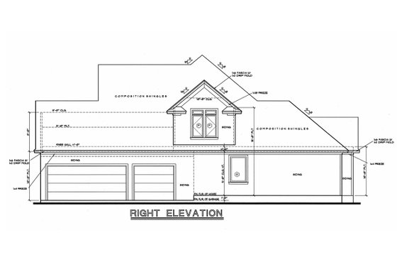 Exterior - Other Elevation 2 for Craftsman House Plan #20-1056 - 4 bed, 3.5 bath