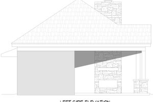 Exterior - Other Elevation for Contemporary House Plan #932-1025, 1 bath