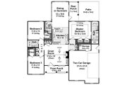 Southern Style House Plan - 3 Beds 2 Baths 1610 Sq/Ft Plan #21-203 