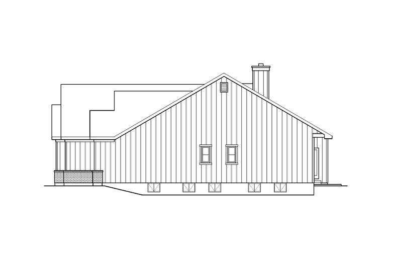 House Blueprint - Exterior - Other Elevation for Ranch House Plan #22-635 - 3 bed, 2.5 bath