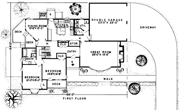 Traditional Floor Plan - Main Floor Plan #312-568