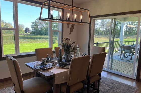 Interior - Dining Room for Farmhouse House Plan #20-2510 - 4 bed, 2 bath