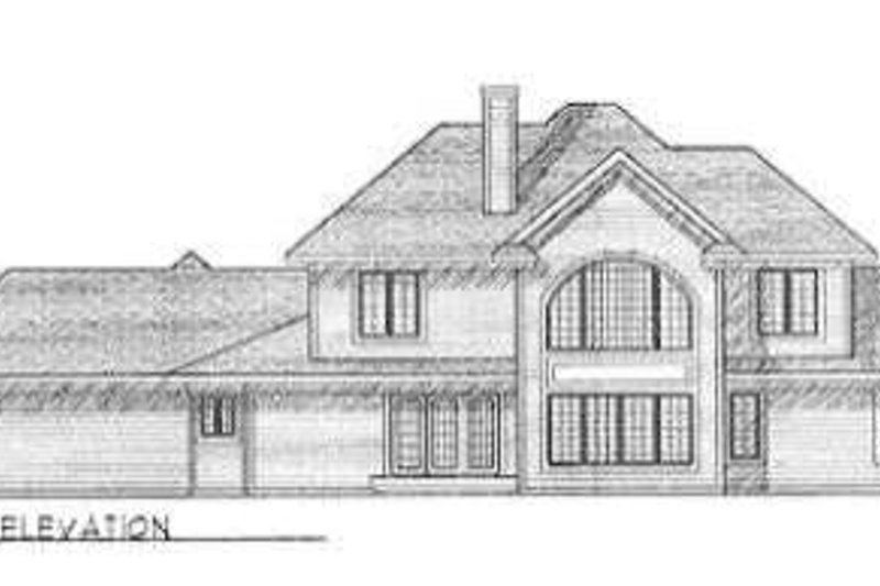 House Plan Design - Exterior - Rear Elevation for Modern House Plan #70-479 - 4 bed, 3.5 bath