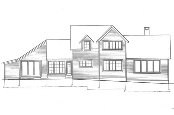 Exterior - Other Elevation 2 for Farmhouse House Plan #510-2 - 3 bed, 2.5 bath