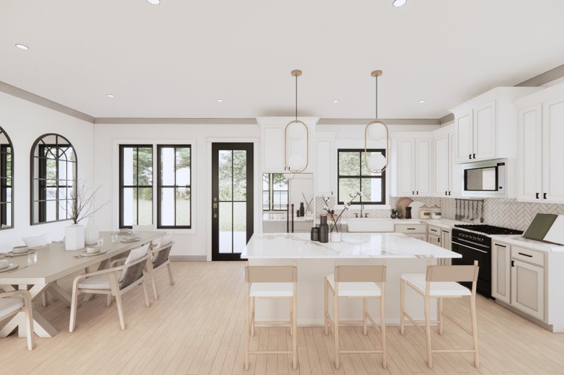 Architectural House Design - Interior - Kitchen for Farmhouse House Plan #1074-72 - 4 bed, 2 bath