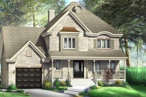 Farmhouse Exterior - Front Elevation Plan #25-4149