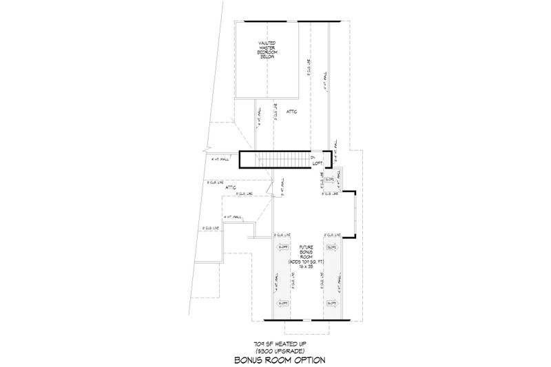 Home Plan - Floor Plan - Upper Floor for Farmhouse House Plan #932-1317 - 3 bed, 2.5 bath