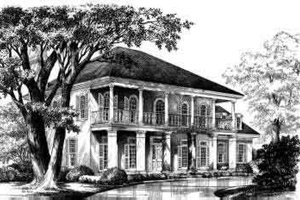 Colonial Exterior - Front Elevation Plan #137-194