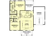 Farmhouse Style House Plan - 2 Beds 2 Baths 996 Sq/Ft Plan #430-343 