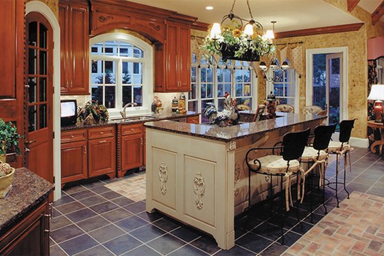 Interior - Kitchen for Traditional House Plan #437-56 - 4 bed, 3.5 bath