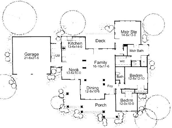 House Blueprint - Traditional Floor Plan - Main Floor Plan #120-152