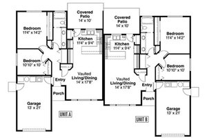Floor Plan - Main Floor House Plan #124-806 - 4 bed, 2 bath