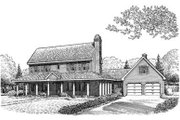 Country Style House Plan - 4 Beds 2.5 Baths 2699 Sq/Ft Plan #410-203 