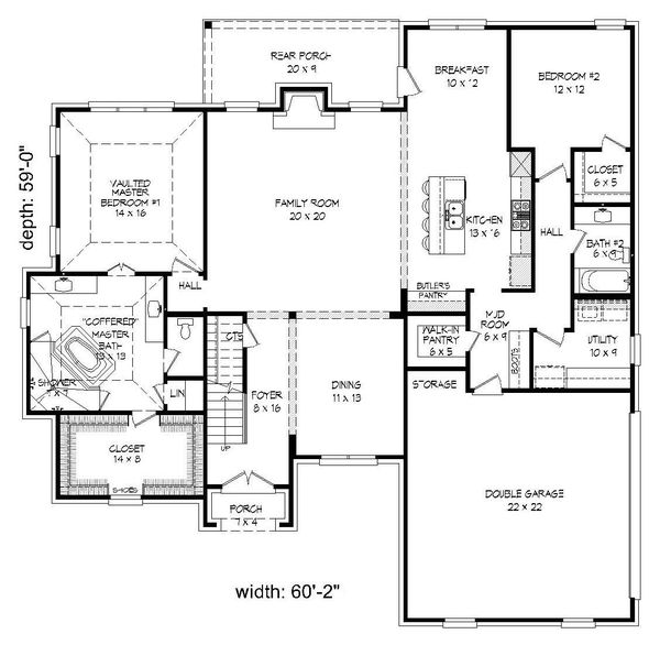 House Plan Design - Country Floor Plan - Main Floor Plan #932-277