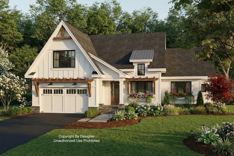 Home Plan - Exterior - Front Elevation 2 for Farmhouse House Plan #51-1569 - 3 bed, 3 bath
