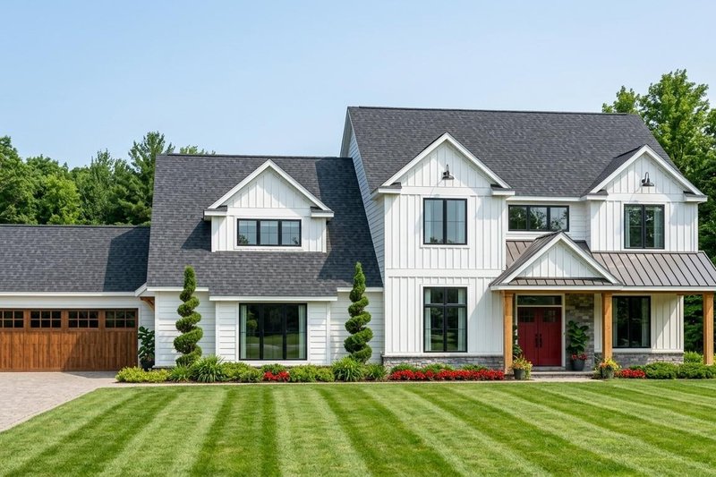 Home Plan - Exterior - Front Elevation 2 for Farmhouse House Plan #1064-113 - 5 bed, 4.5 bath