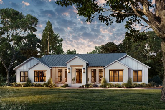 Exterior - Front Elevation 4 for Farmhouse House Plan #430-398 - 5 bed, 4.5 bath