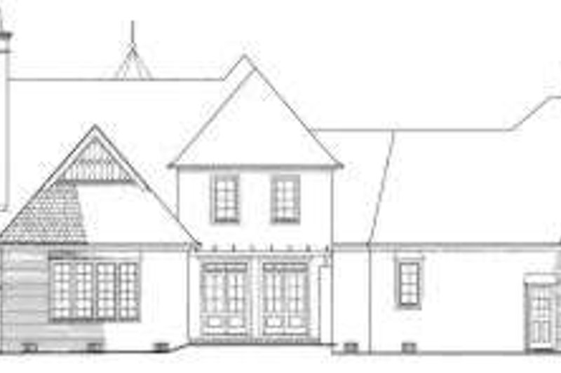 Dream House Plan - Exterior - Rear Elevation for European House Plan #137-226 - 4 bed, 3 bath