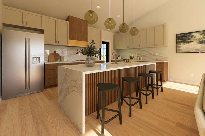 Dream House Plan - Interior - Kitchen for Farmhouse House Plan #126-297 - 2 bed, 2 bath