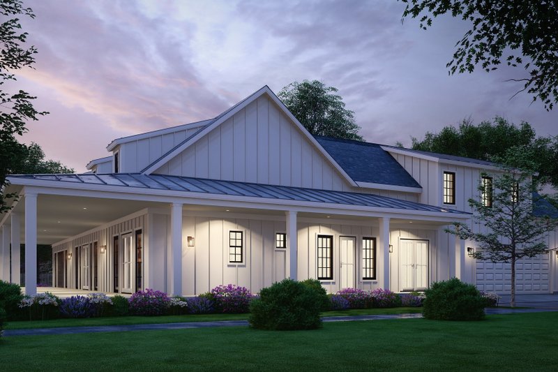 Architectural House Design - Exterior - Other Elevation 6 for Ranch House Plan #54-400 - 3 bed, 3.5 bath