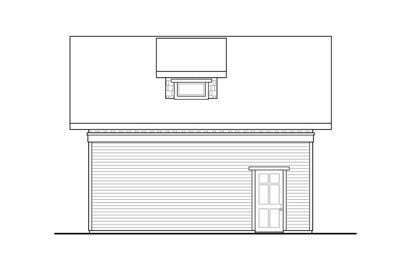 House Plan Design - Exterior - Other Elevation for Cottage House Plan #124-1188, 1 bath