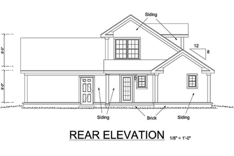 Craftsman Style House Plan - 3 Beds 2.5 Baths 1132 Sq/Ft Plan #513-2054 ...