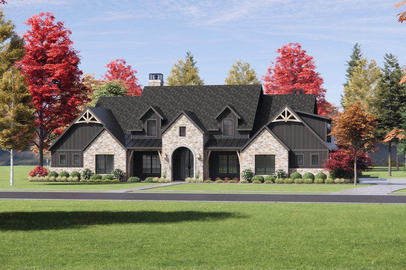 Architectural House Design - Exterior - Front Elevation 5 for Cottage House Plan #1096-14 - 4 bed, 4.5 bath
