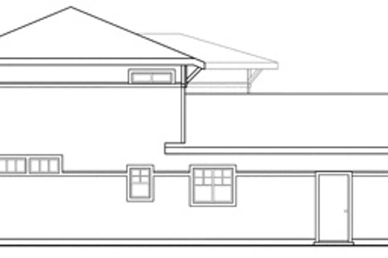 Home Plan - Exterior - Rear Elevation for Traditional House Plan #124-465 - 3 bed, 3 bath