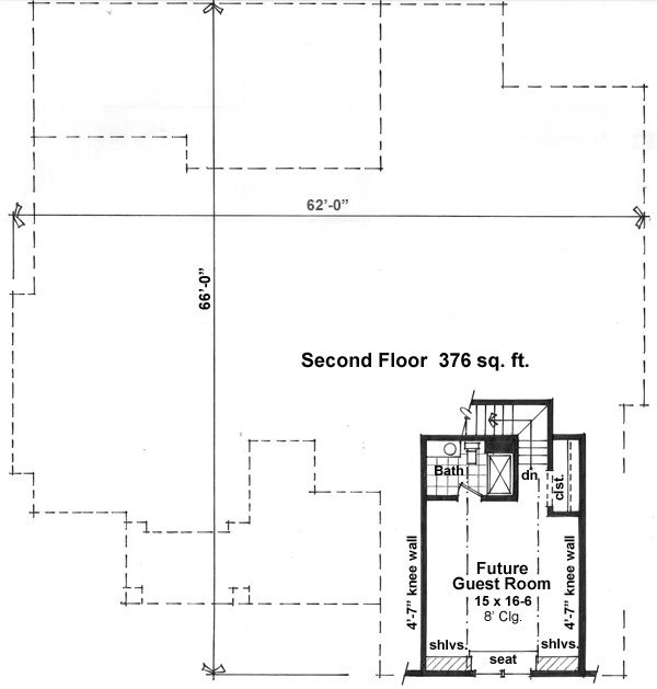 Architectural House Design - Craftsman Floor Plan - Upper Floor Plan #51-520