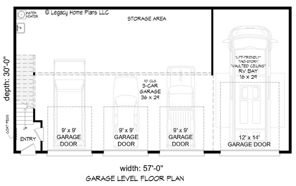 Modern Floor Plan - Main Floor Plan #932-754