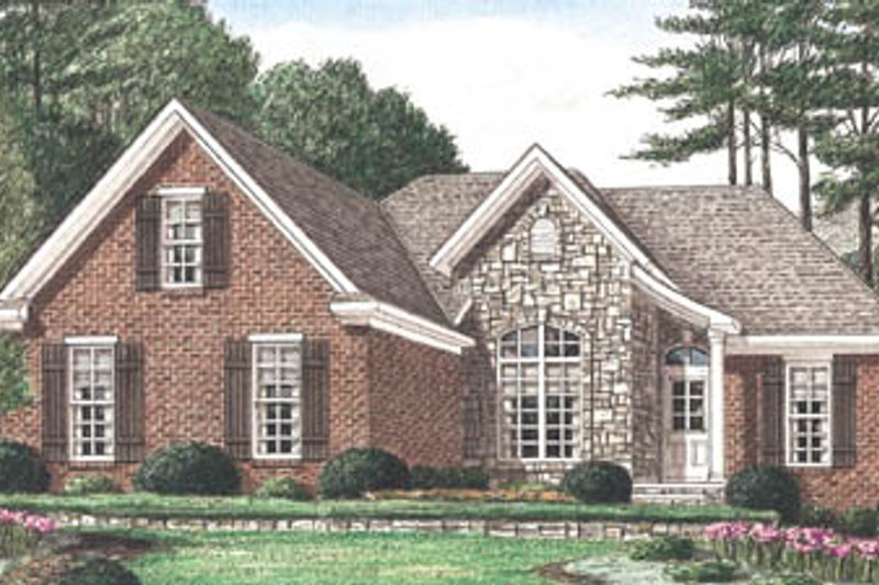 Traditional Style House Plan - 3 Beds 2 Baths 1744 Sq/Ft Plan #34-129