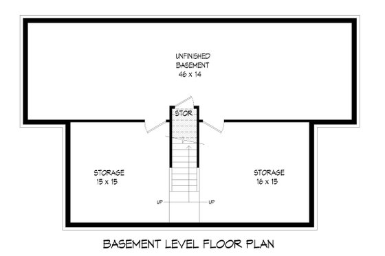 Floor Plan - Lower Floor for Traditional House Plan #932-484 - 3 bed, 3.5 bath