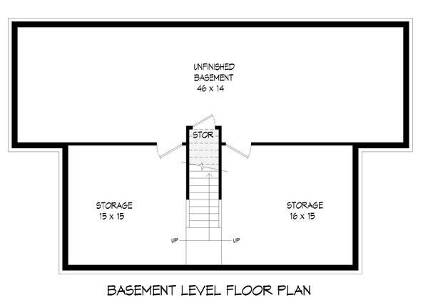 Traditional Floor Plan - Lower Floor Plan #932-484