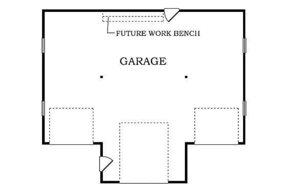 Floor Plan - Main Floor for Traditional House Plan #47-505, 0 bath