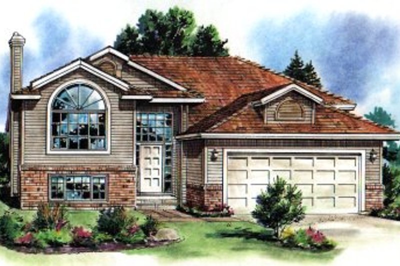 Home Plan - Contemporary Exterior - Front Elevation Plan #18-305