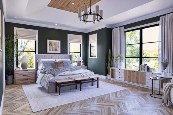 Interior - Master Bedroom for Contemporary House Plan #119-474 - 3 bed, 3 bath