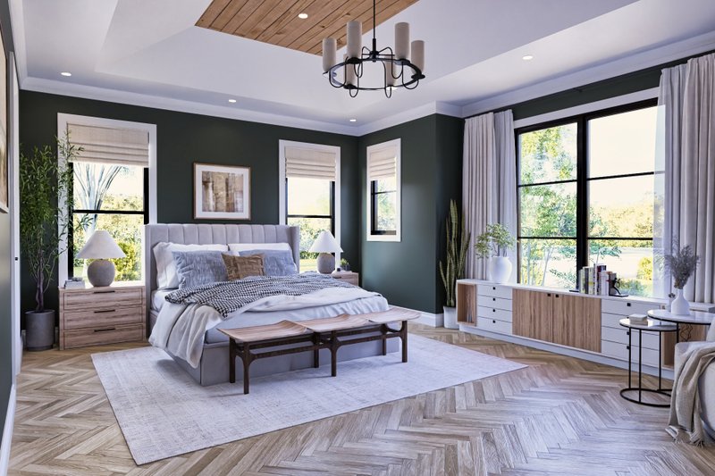 Dream House Plan - Interior - Master Bedroom for Contemporary House Plan #119-474 - 3 bed, 3 bath