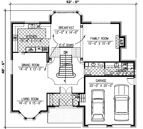 European Floor Plan - Main Floor Plan #138-122