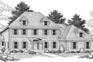 Colonial Exterior - Front Elevation Plan #70-601