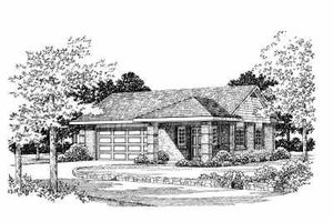 Traditional Exterior - Front Elevation Plan #72-259