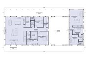 Barndominium Style House Plan - 5 Beds 4 Baths 4644 Sq/Ft Plan #1107-28 