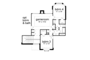 European Style House Plan - 4 Beds 3 Baths 2934 Sq/Ft Plan #84-200 