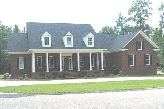 Exterior - Front Elevation 3 for Country House Plan #1054-65 - 4 bed, 3.5 bath