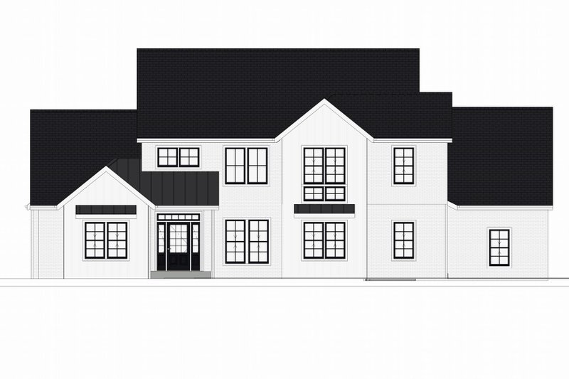 House Blueprint - Exterior - Front Elevation for Farmhouse House Plan #1109-20 - 4 bed, 3 bath