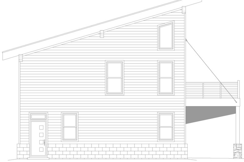 House Design - Exterior - Other Elevation for Contemporary House Plan #932-1236 - 2 bed, 2 bath