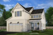 Farmhouse Style House Plan - 3 Beds 2.5 Baths 1876 Sq/Ft Plan #51-1509 Exterior 