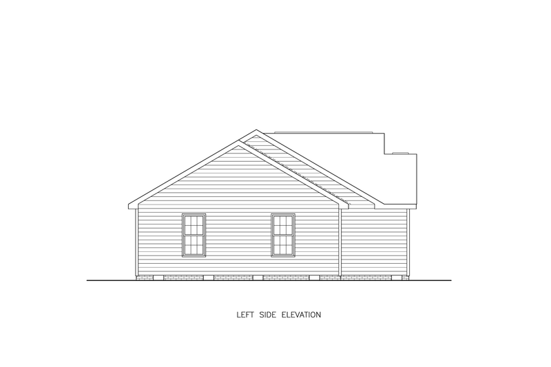 Architectural House Design - Exterior - Other Elevation for Traditional House Plan #54-648 - 3 bed, 2 bath