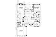 Mediterranean Style House Plan - 4 Beds 3 Baths 3192 Sq/Ft Plan #417-360 