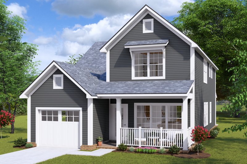 House Blueprint - Cottage Exterior - Front Elevation Plan #513-2246